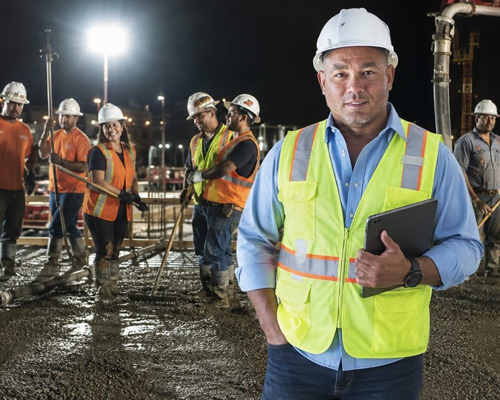 On-demand hiring is the norm | Labor Dia On-demand hiring is the norm โ Coastal concrete construction crew setting rebar and formwork on an oceanfront job site