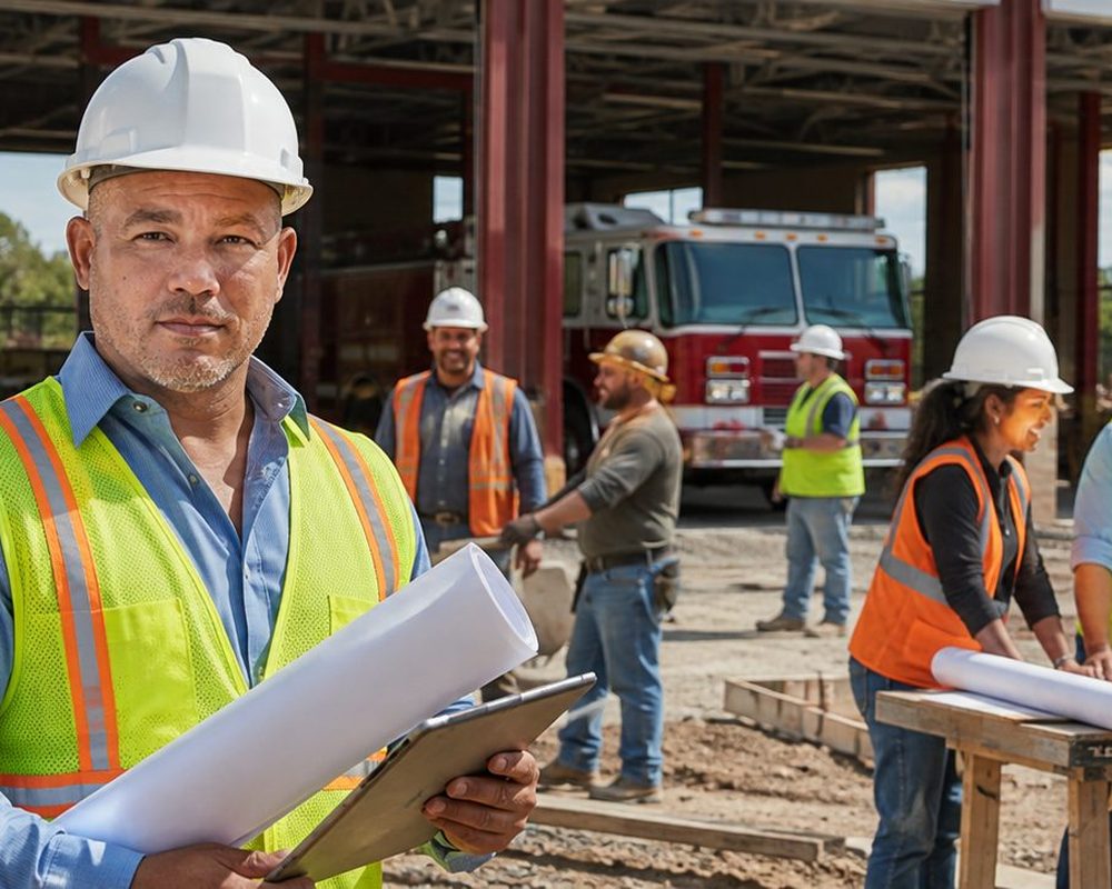 Post Job Sites Instantly | Labor Dia Post Job Sites Instantly โ Coastal concrete construction crew setting rebar and formwork on an oceanfront job site